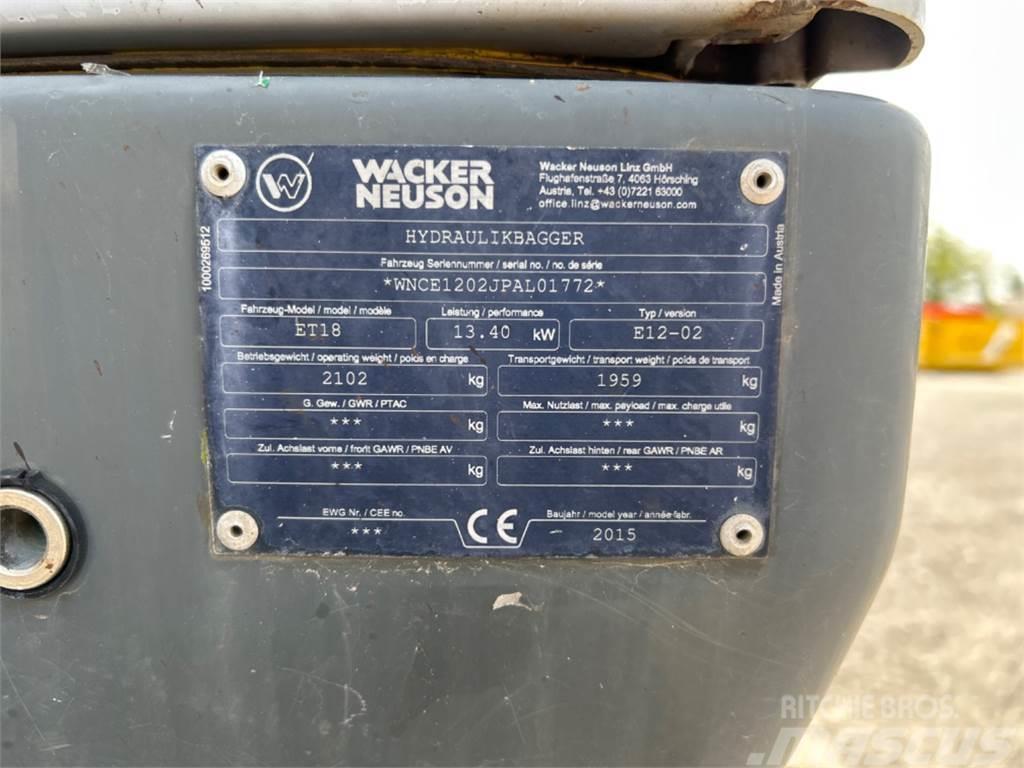 Wacker Neuson ET 18 VDS Mini excavators < 7t