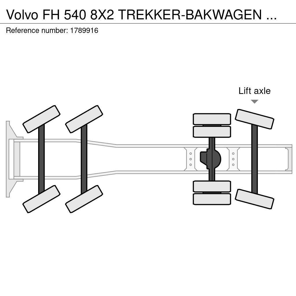 Volvo FH 540 8X2 TREKKER-BAKWAGEN COMBI + FASSI F1650RA. Truck Tractor Units