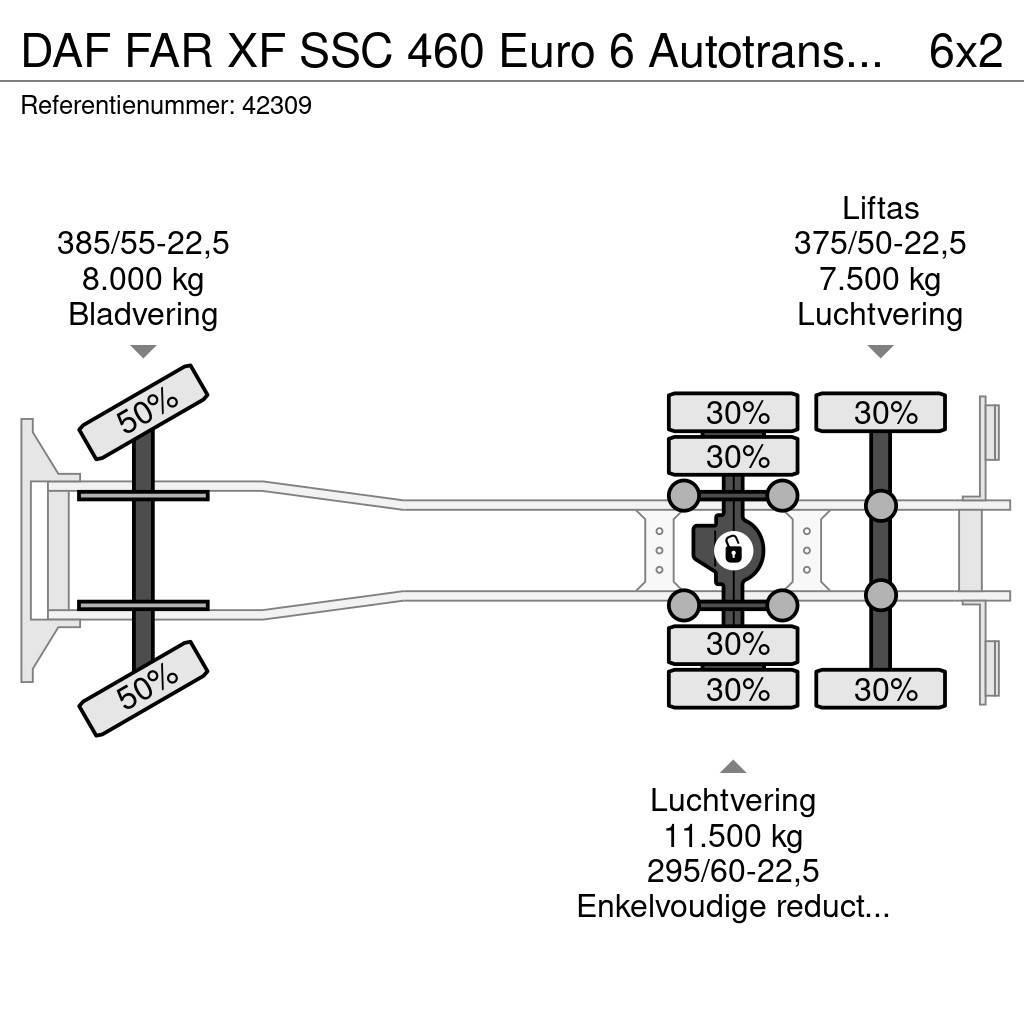 DAF FAR XF SSC 460 Euro 6 Autotransporter Flatbed/Dropside trucks