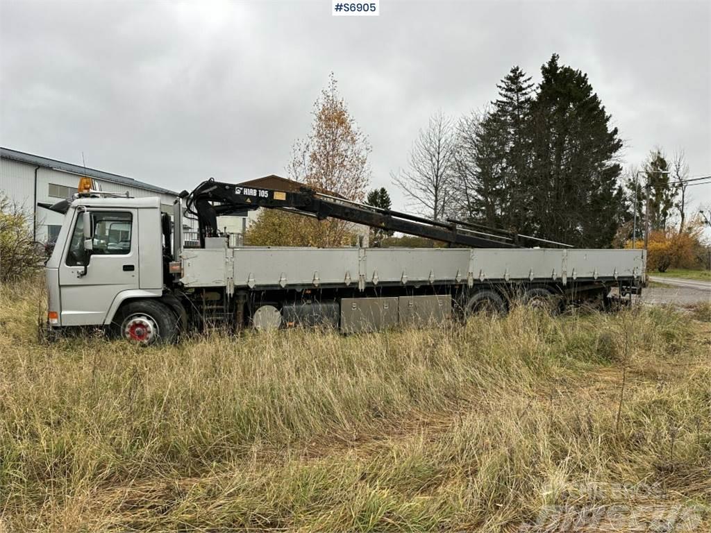 Volvo Crane truck FL10 with long flatbed (Rep. Object) Crane trucks