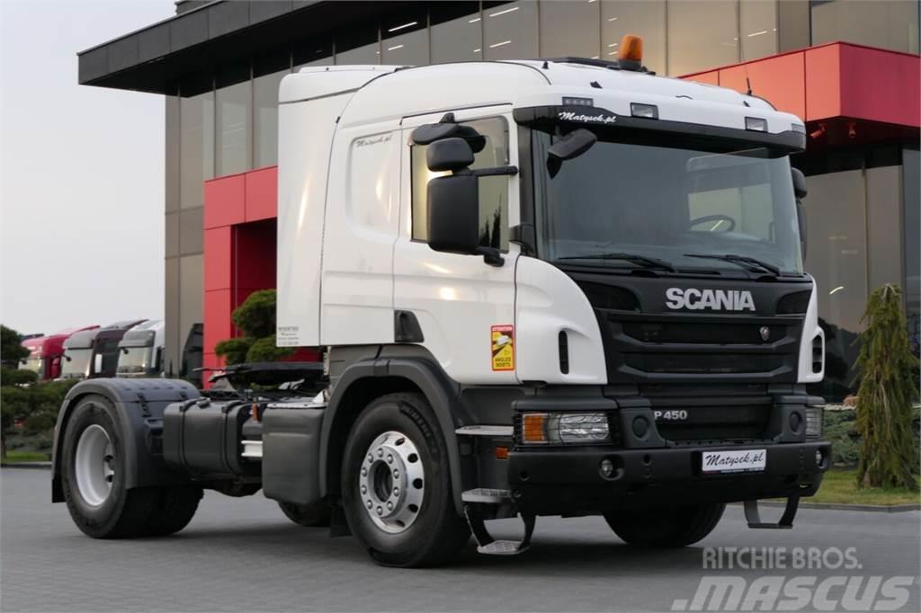 Scania P 450 / RETARDER / HYDRAULIKA / NISKA KABINA / WAG Truck Tractor Units