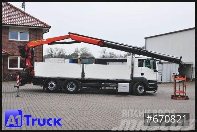 MAN TGS 26.440, Kran PK21000-3L Lenkachse, Flatbed / Dropside trucks