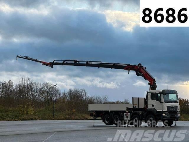 MAN TGS 35.470 8x4 Pritsche + FASSI F345RB Kran,JIB Flatbed / Dropside trucks