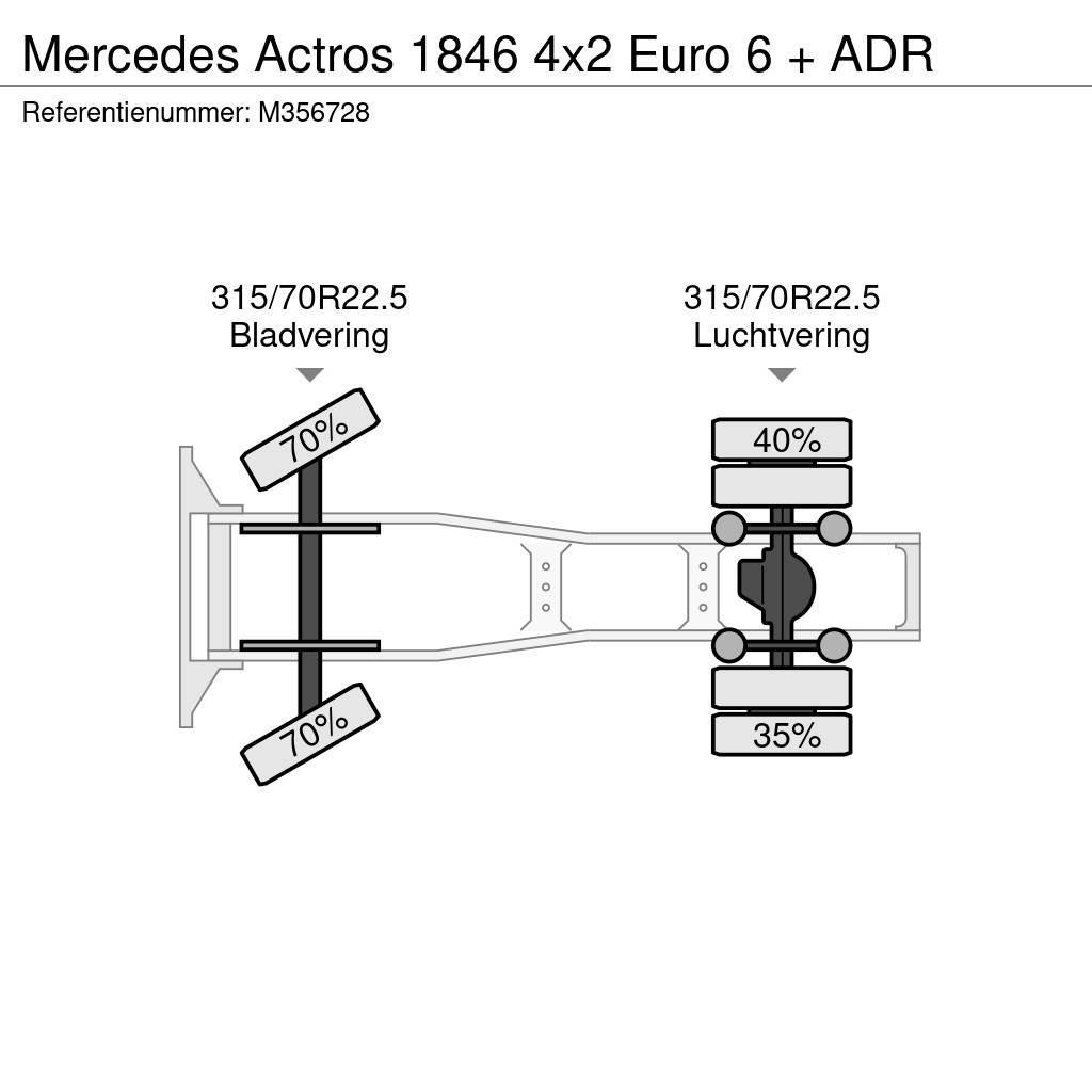 Mercedes-Benz Actros 1846 4x2 Euro 6 + ADR Tractor Units
