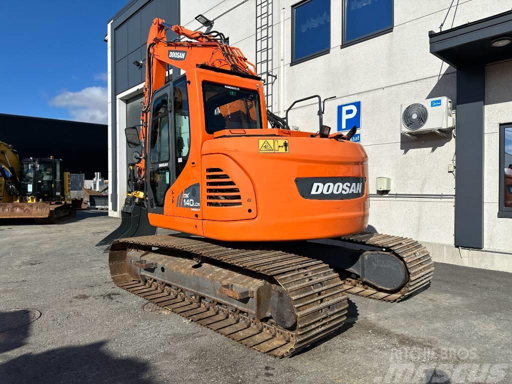 Doosan DX140LCR-3 Engcon EC219 pihdeillä Crawler excavators