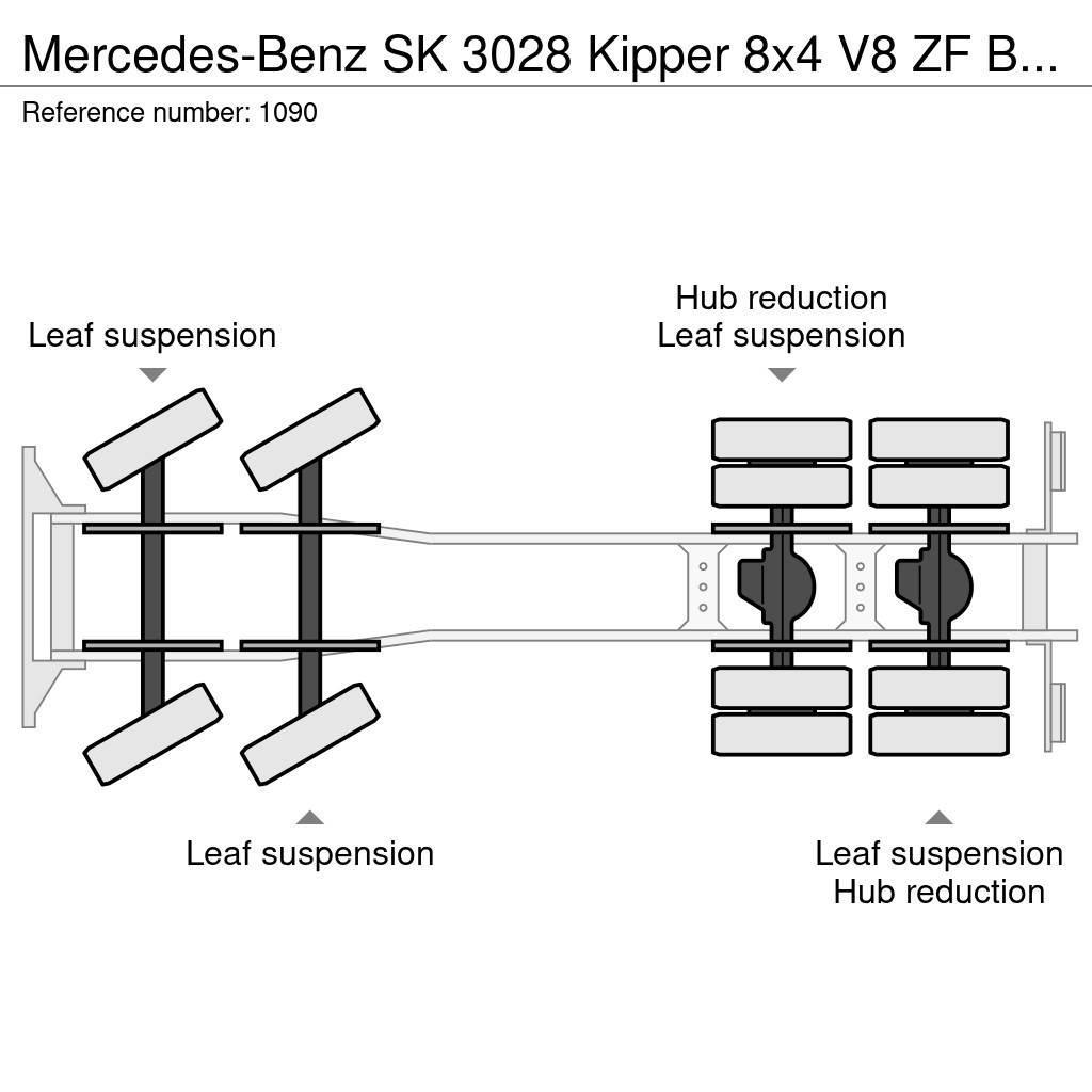 Mercedes-Benz SK 3028 Kipper 8x4 V8 ZF Big Axle Good Condition Tipper trucks