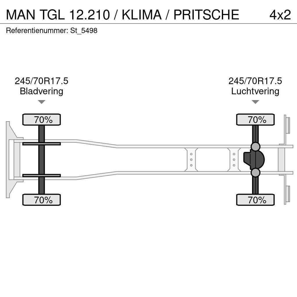 MAN TGL 12.210 / KLIMA / PRITSCHE Flatbed / Dropside trucks