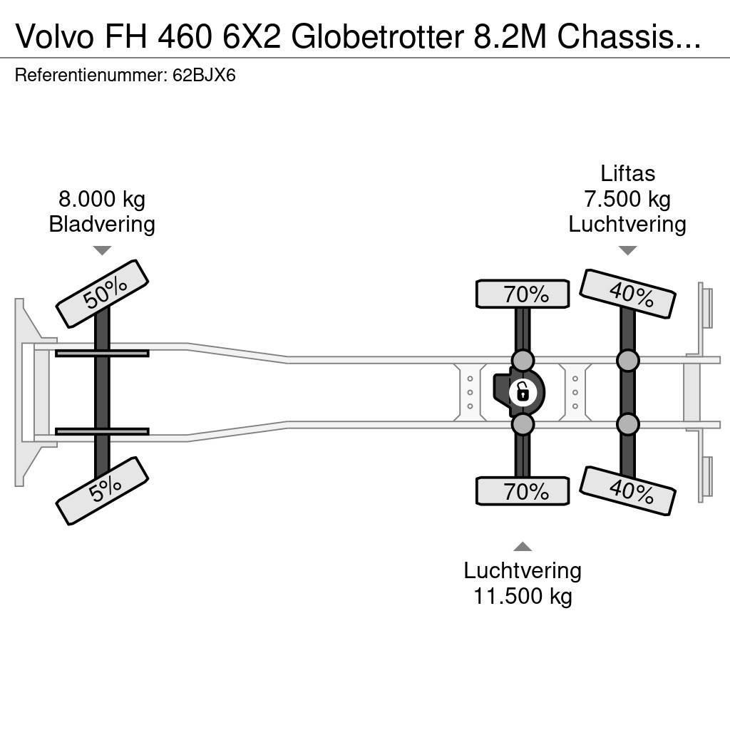 Volvo FH 460 6X2 Globetrotter 8.2M Chassis Xenon NL Truc Chassis Cab trucks