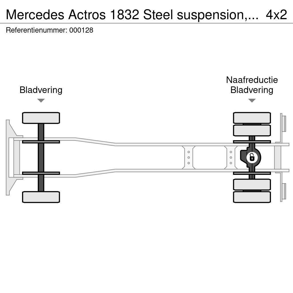 Mercedes-Benz Actros 1832 Steel suspension, 3 Pedals Tipper trucks