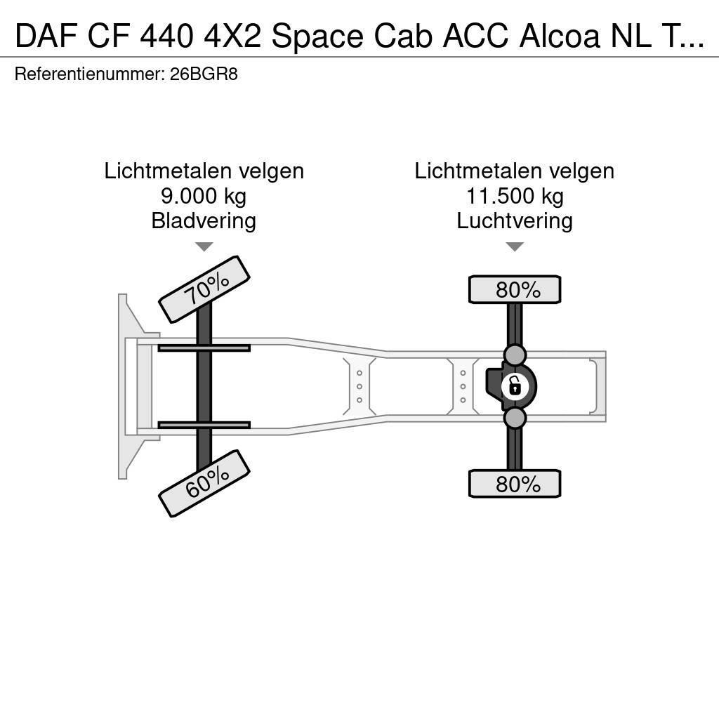 DAF CF 440 4X2 Space Cab ACC Alcoa NL Truck APK 01/202 Tractor Units