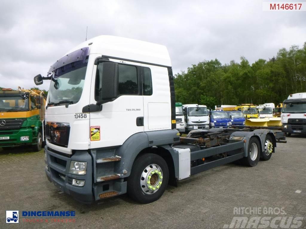 MAN TGS 26.360 Euro 5 6x2 chassis 20 ft + ADR Chassis Cab trucks