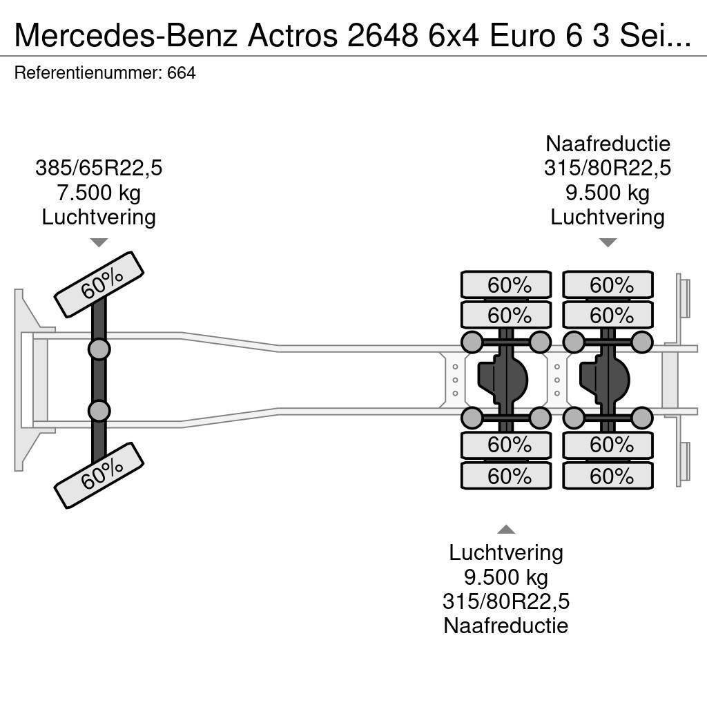 Mercedes-Benz Actros 2648 6x4 Euro 6 3 Seitenkipper! Tipper trucks