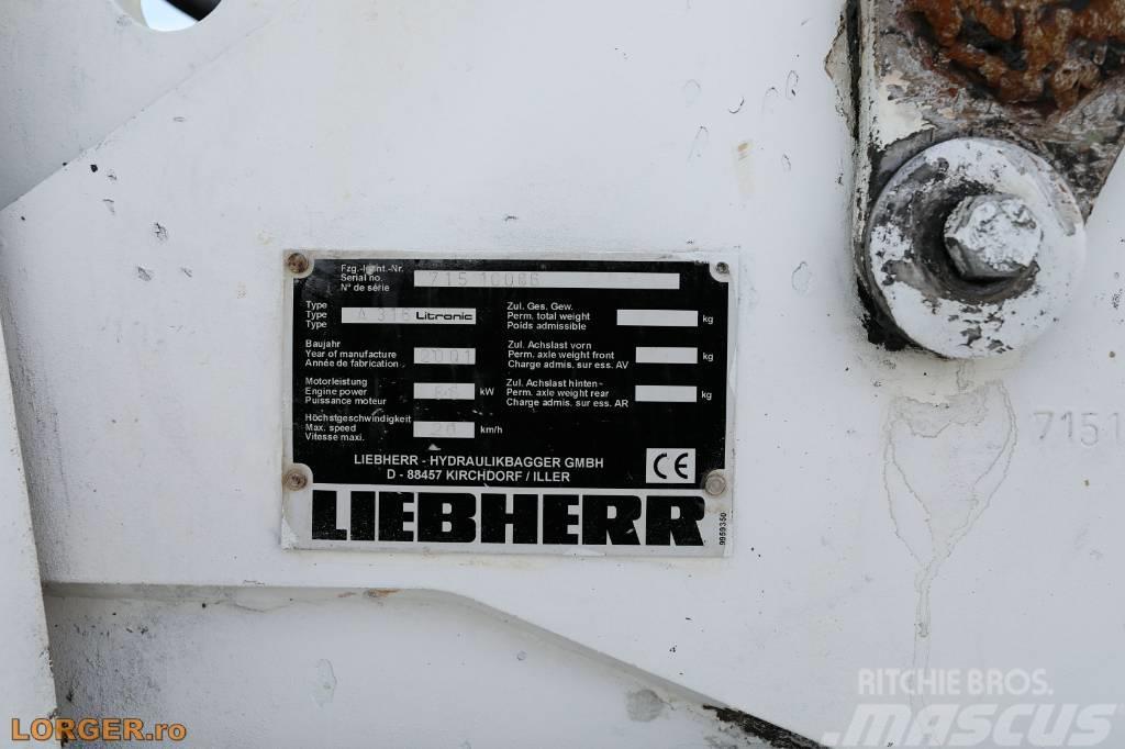 Liebherr A 316 Litronic Wheeled excavators
