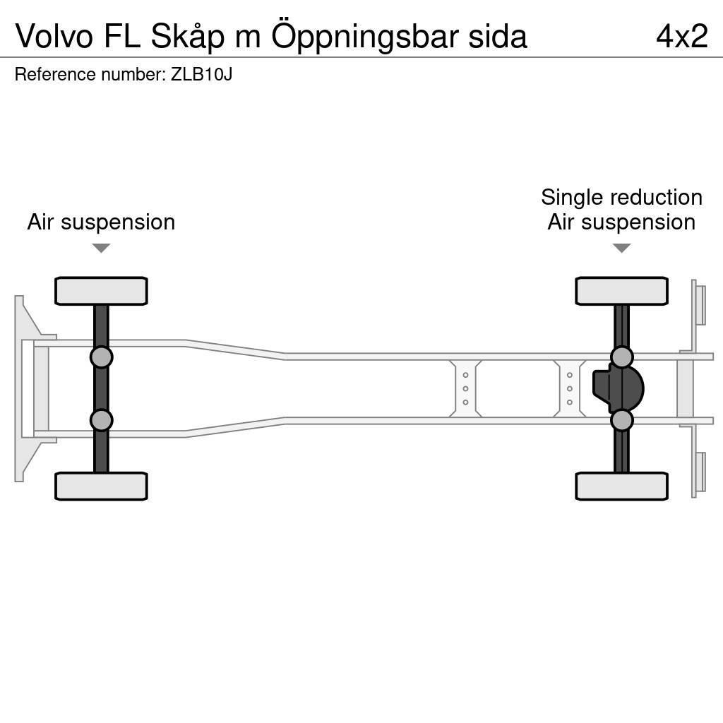 Volvo FL Skåp m Öppningsbar sida Box body trucks