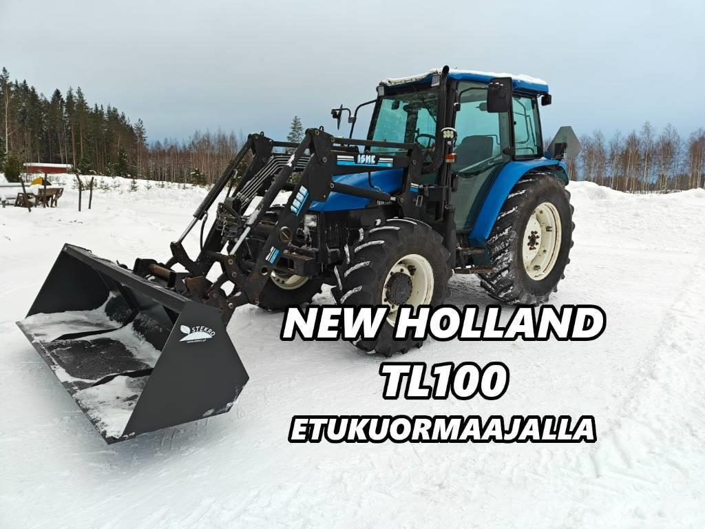 New Holland TL 100 - Etukuormaajalla - VIDEO Tractors