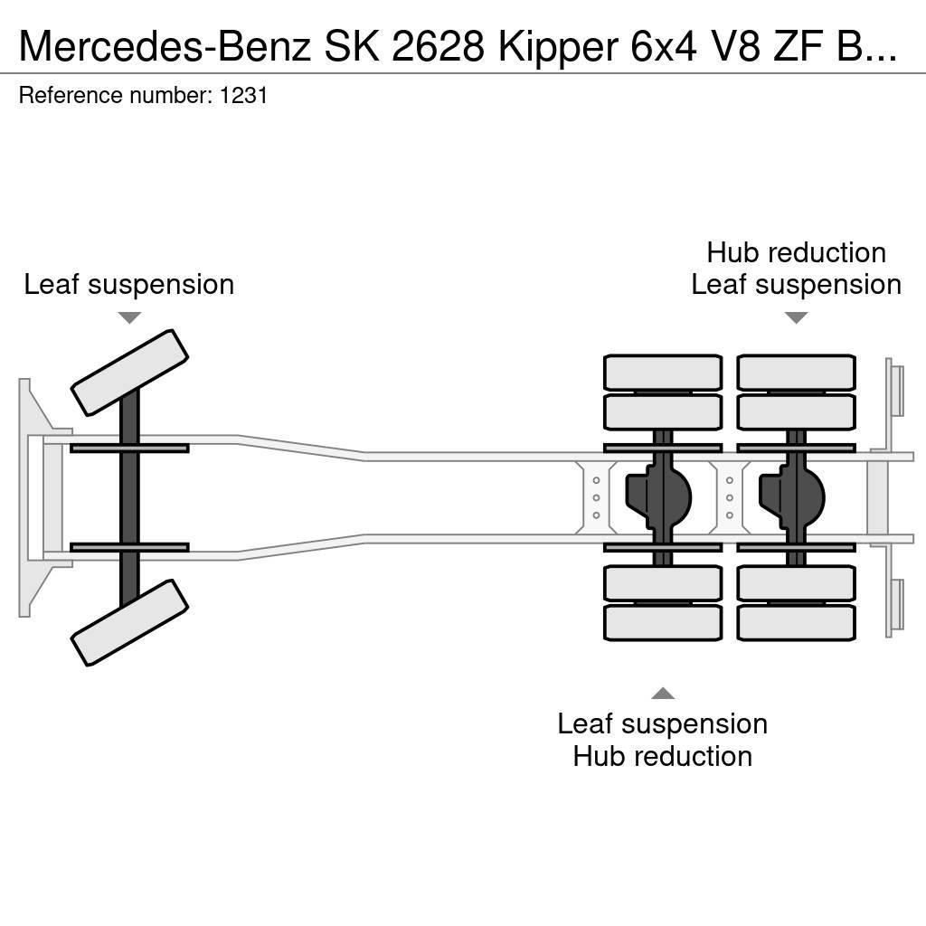 Mercedes-Benz SK 2628 Kipper 6x4 V8 ZF Big Axle Good Condition Tipper trucks