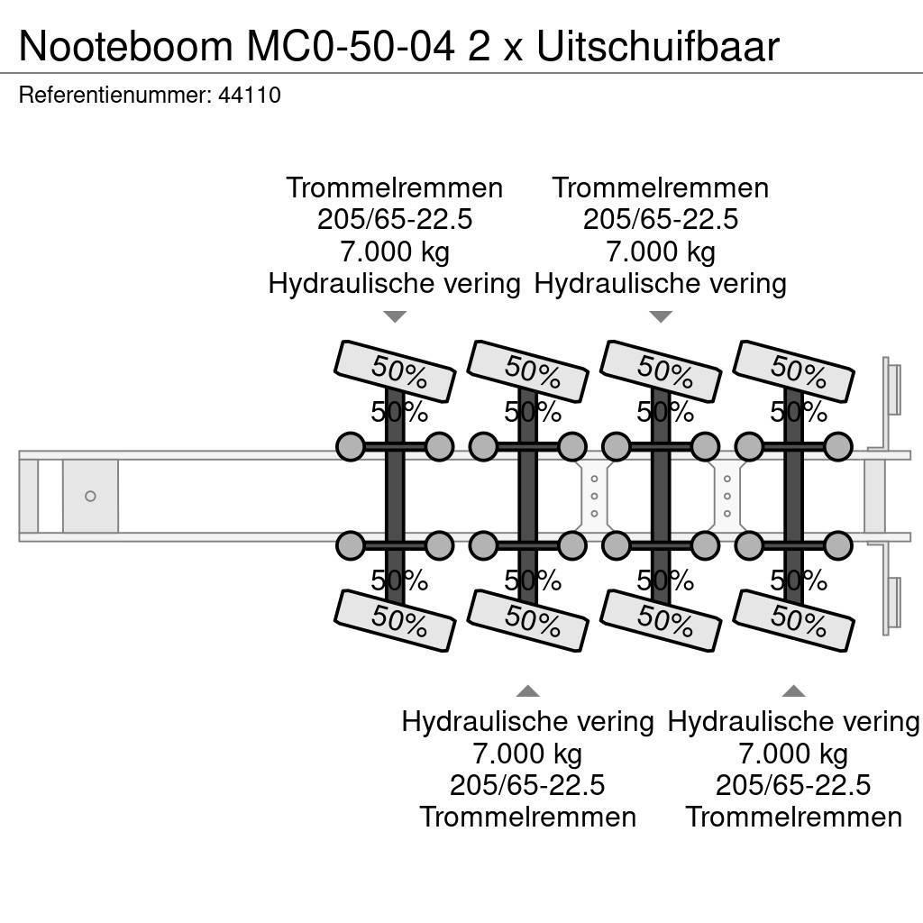 Nooteboom MC0-50-04 2 x Uitschuifbaar Low loader-semi-trailers