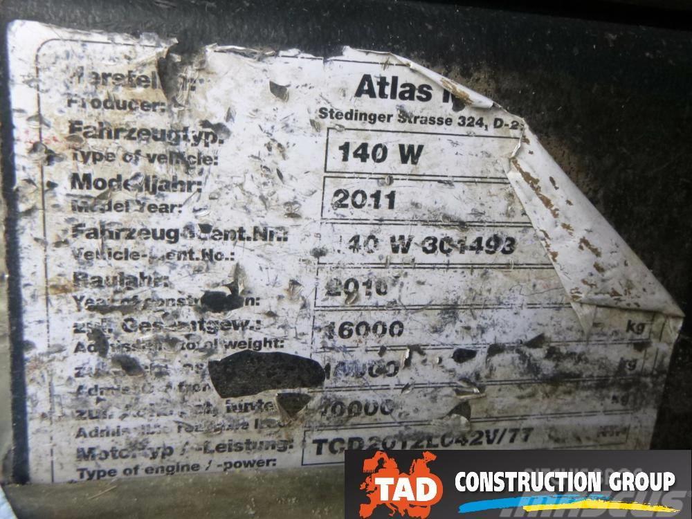 Atlas 140 W Wheeled excavators