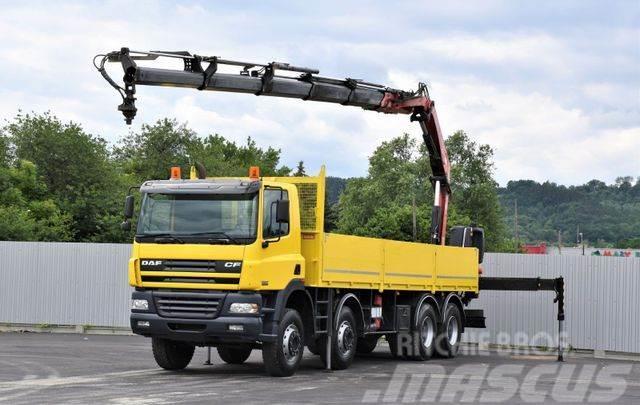 DAF CF 85.430 Pritsche 7,70 m+ KRAN/FUNK Crane trucks