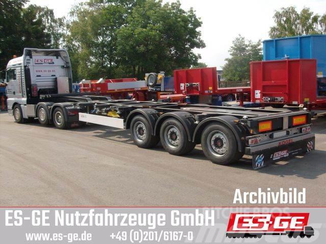 Kögel Port 40 simplex, pneumatischer Heckausschub Low loader-semi-trailers