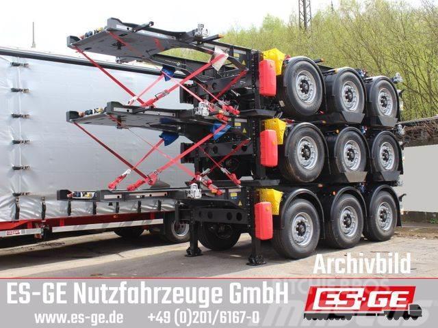 Krone Box Liner 3-Achs-Containerchassis 20&apos; Low loader-semi-trailers