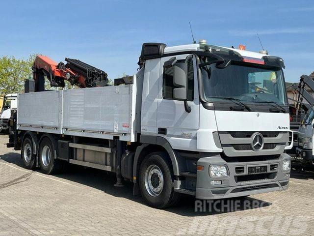 Mercedes-Benz Actros 2546 L 6x2 Pritsche Heckkran 34m/to, Jib Crane trucks