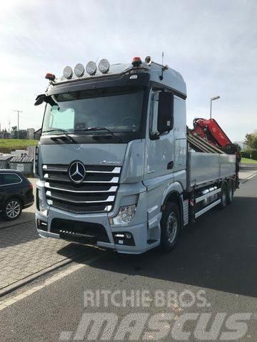 Mercedes-Benz Actros 2648 6x4 Fassi Kran F485 neue UVV Flatbed / Dropside trucks
