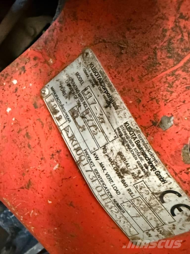 Kubota U 17-3 Mini excavators < 7t