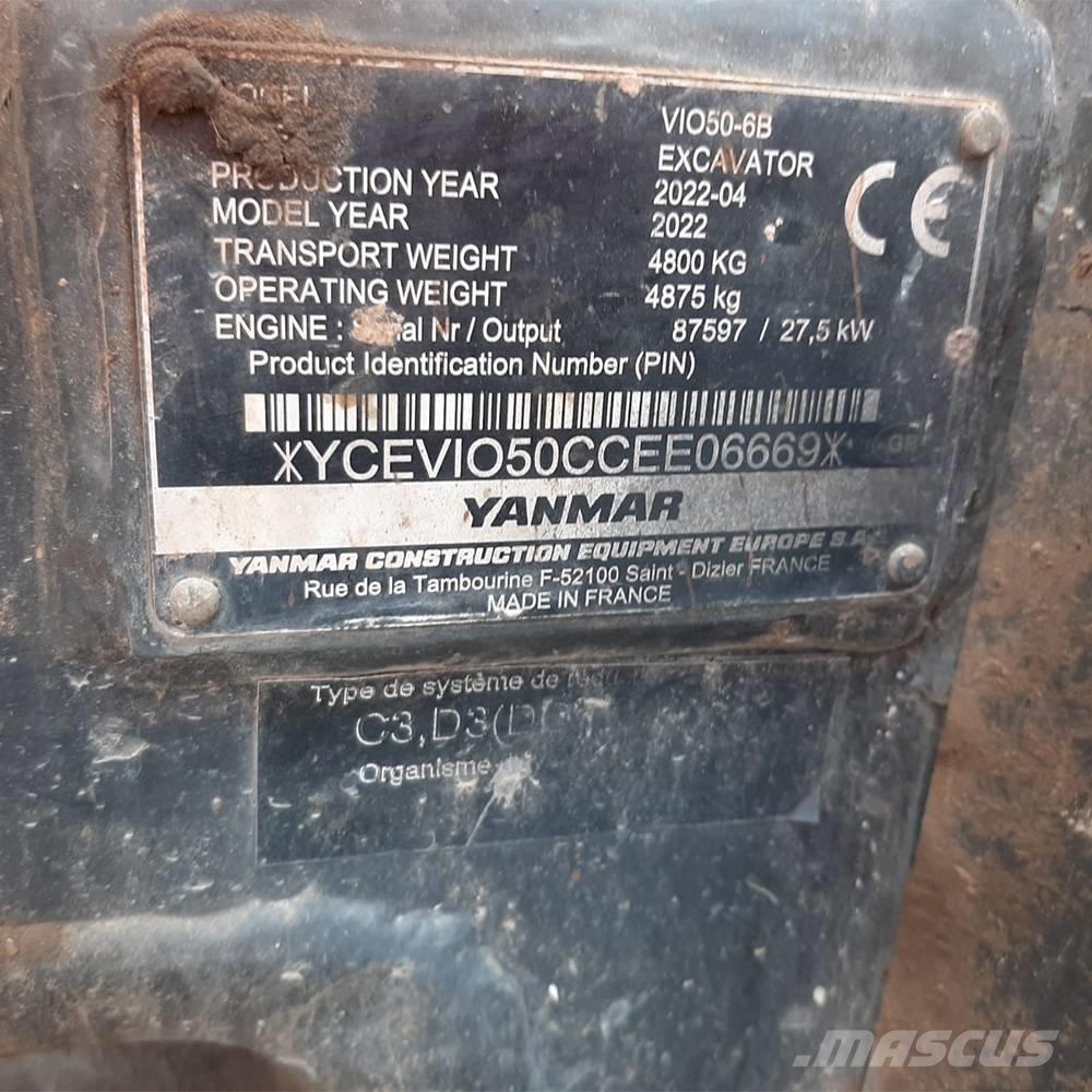 Yanmar Vio 50 Mini excavators < 7t