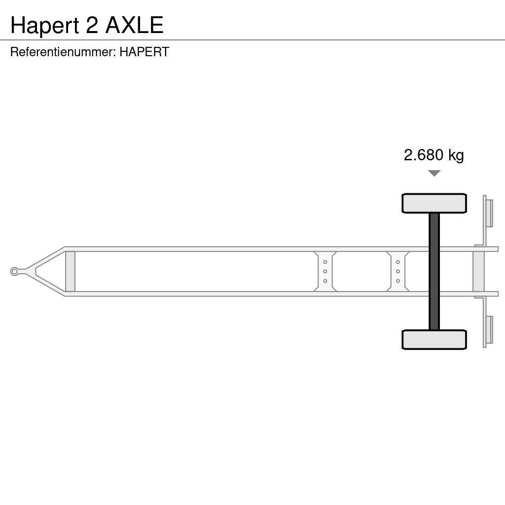 Hapert 2 AXLE Tautliner/curtainside trailers