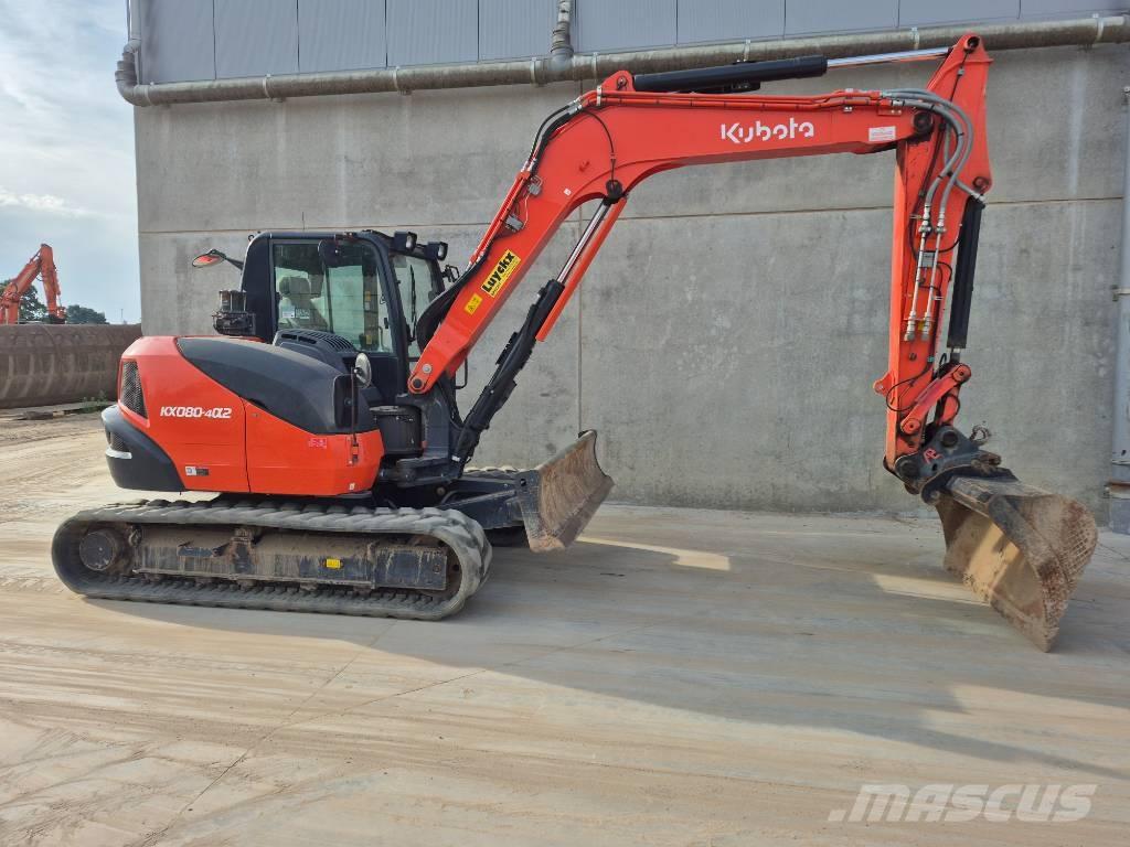 Kubota KX080 4@2 Midi excavators  7t - 12t