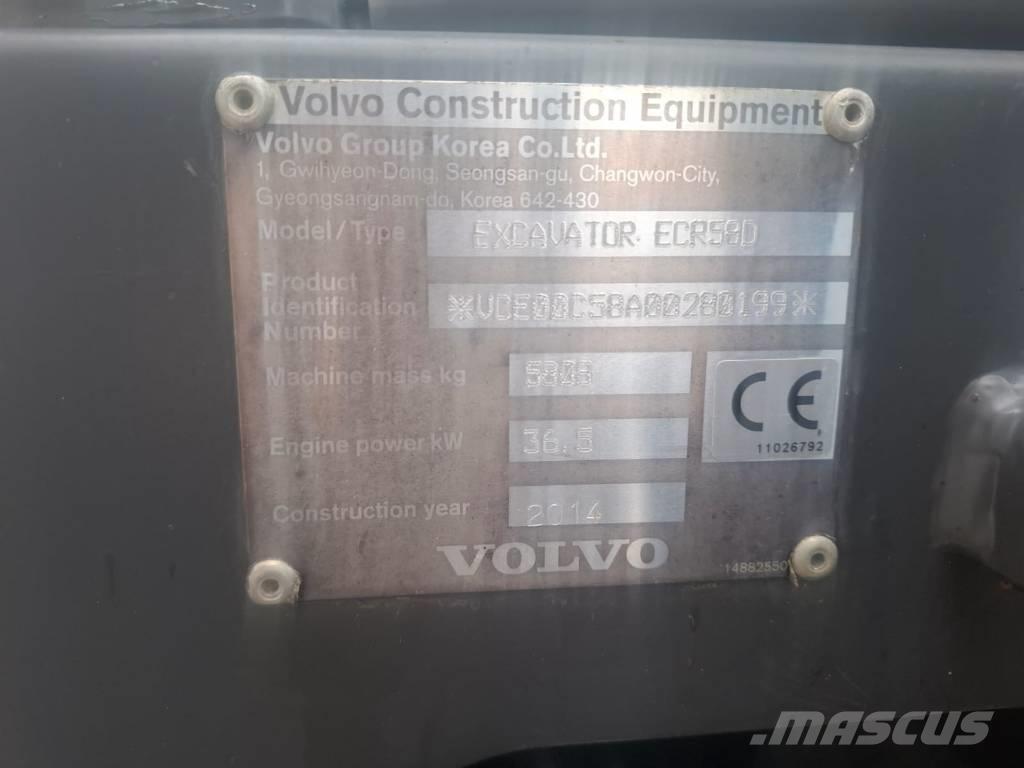 Volvo ECR 58 D Mini excavators < 7t