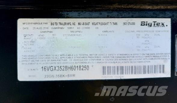 Big Tex 22GN Flatbed/Dropside trailers