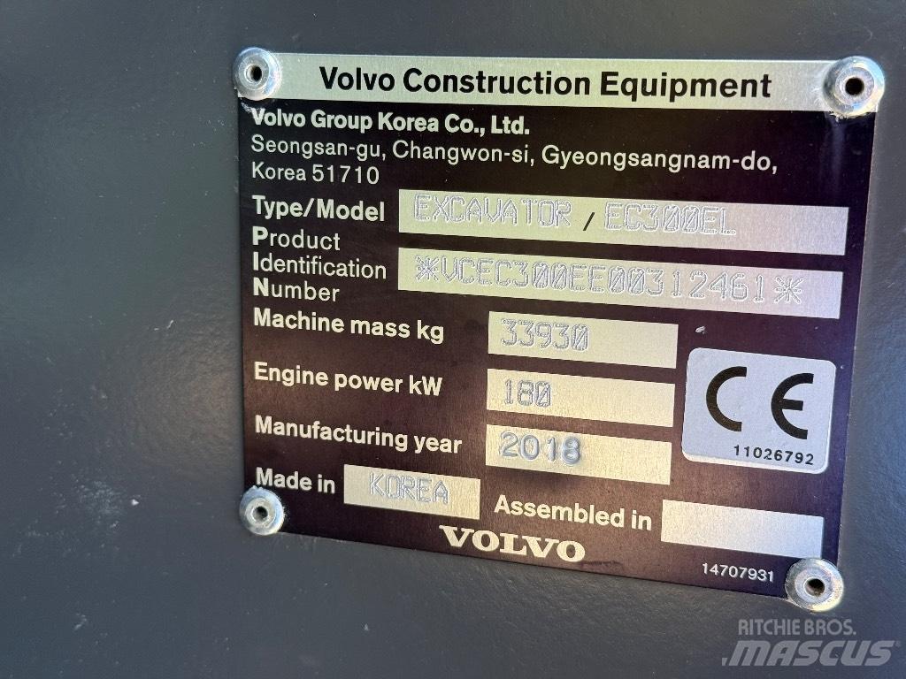 Volvo EC 300 EL Crawler excavators