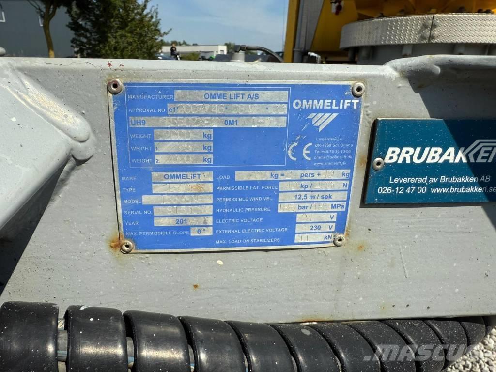 Omme 1550EXB Trailer mounted aerial platforms