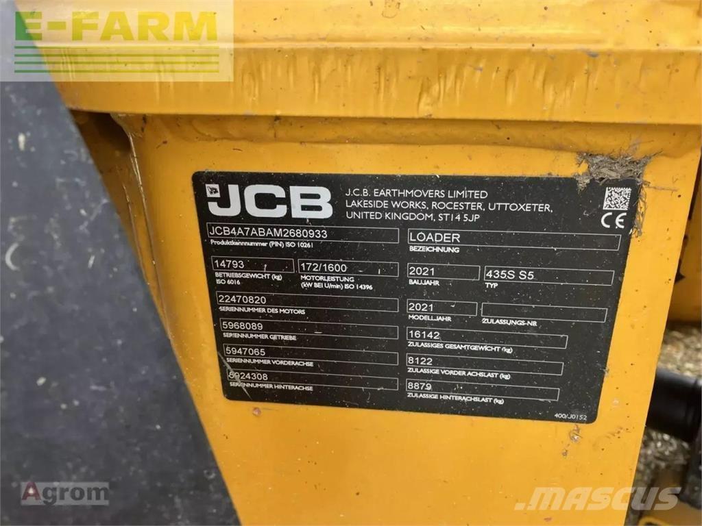 JCB 435 s agri Mini excavators < 7t
