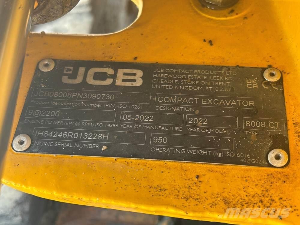 JCB MICRO 8008 Mini excavators < 7t