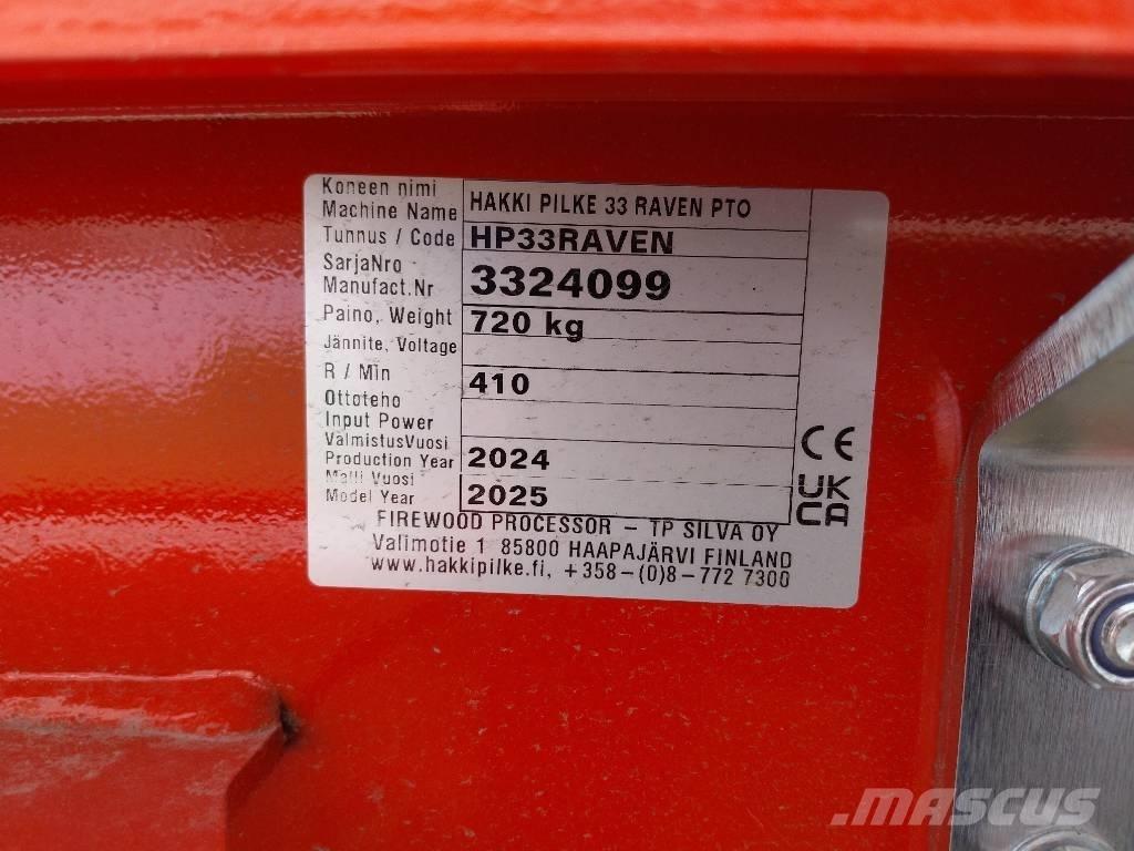 Hakki Pilke Raven 33 Wood splitters, cutters, and chippers