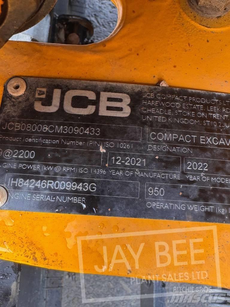 JCB 8008 Mini excavators < 7t