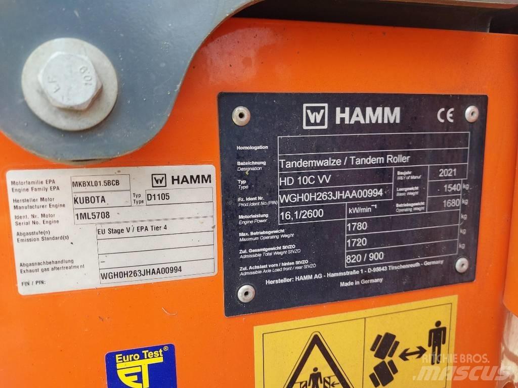 Hamm HD 10 C VV Vibrator compactors