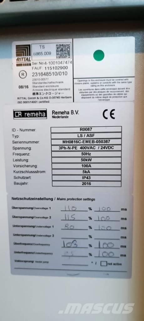  Remeha ELW 50-100 Gas Generators