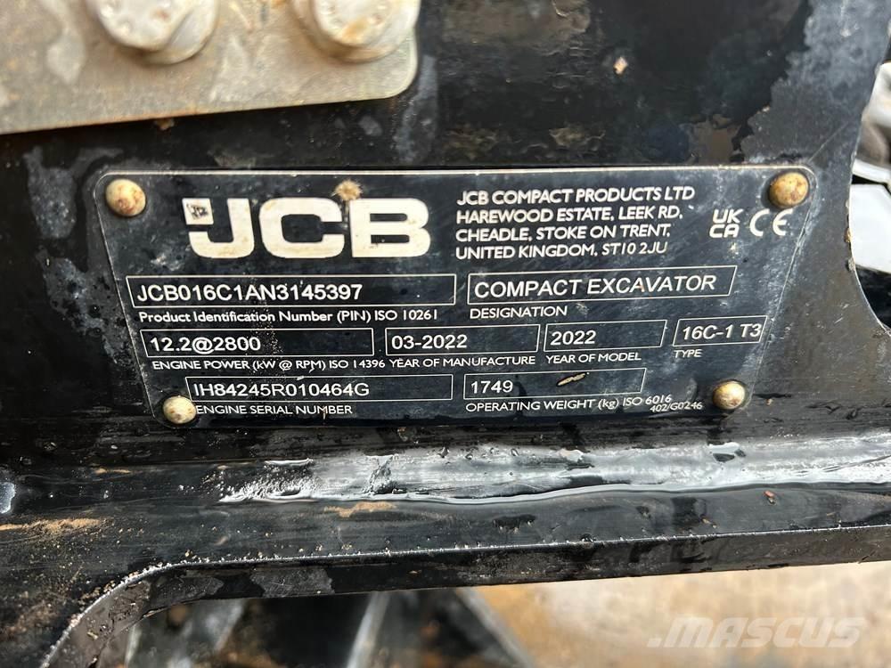 JCB 16C-1 Mini excavators < 7t