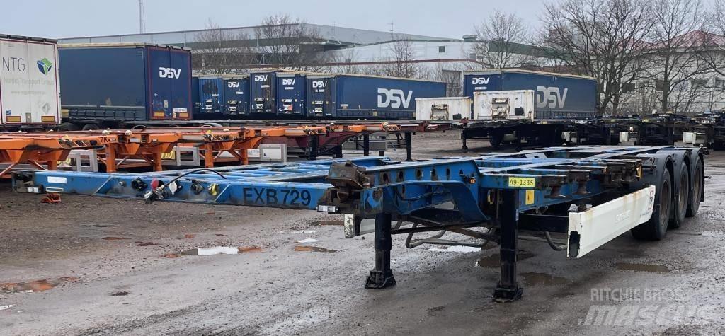 Krone Krone SDC27 Containerframe/Skiploader semi-trailers