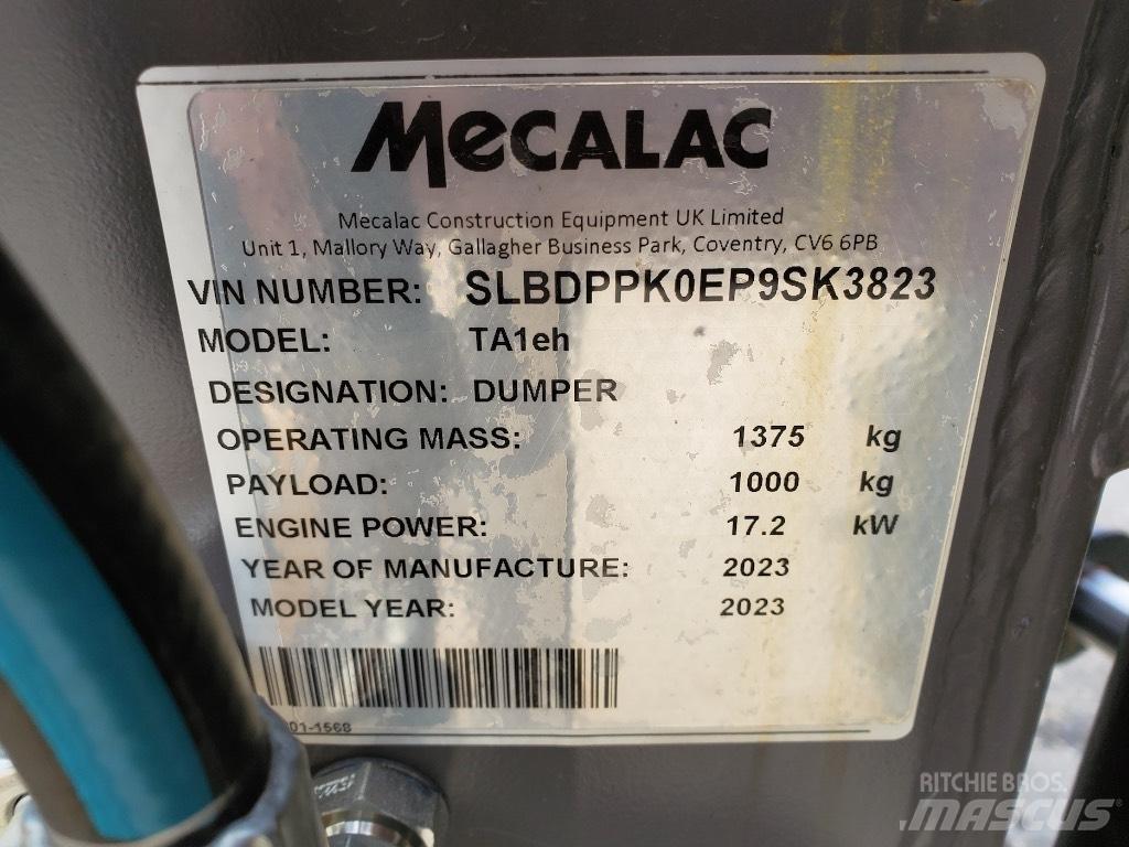 Mecalac TA1EH Site dumpers