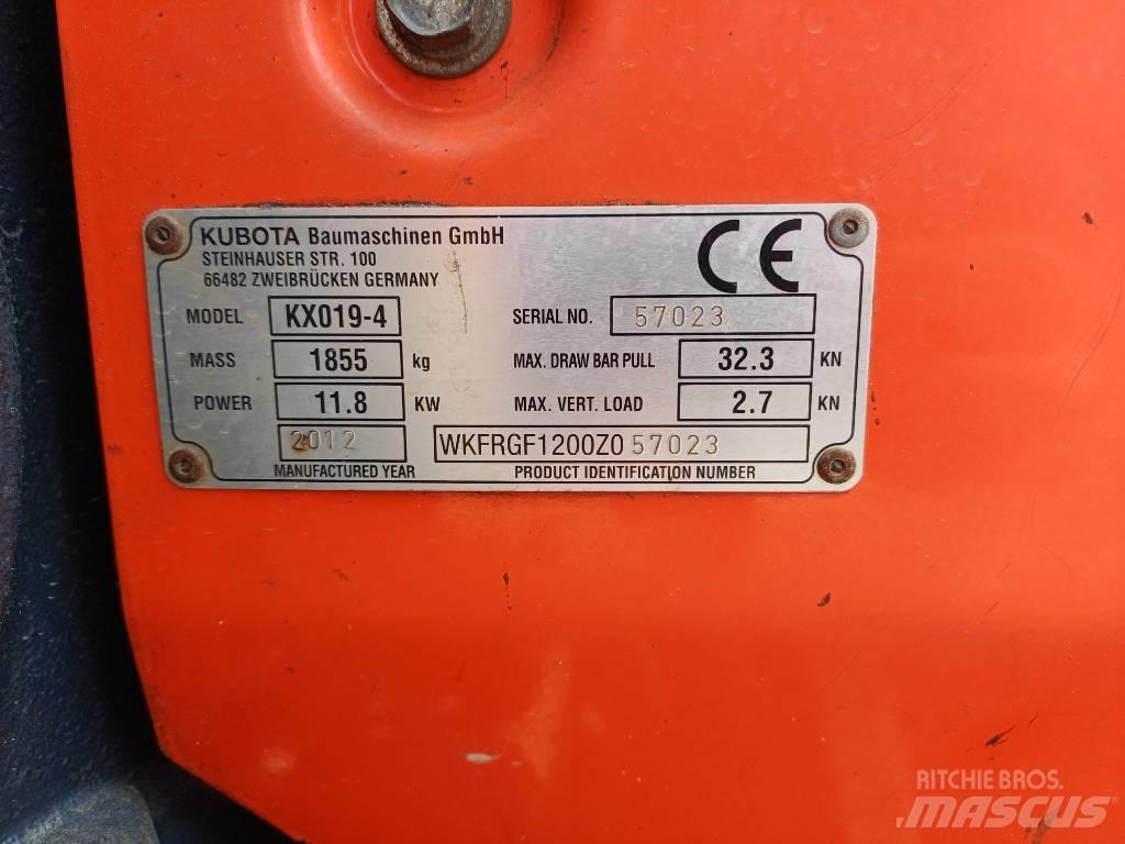 Kubota KX 019-4 Mini excavators < 7t