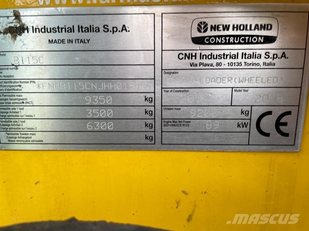 New Holland B115C TLB's