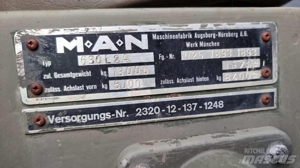 MAN 630 Van Body Trucks