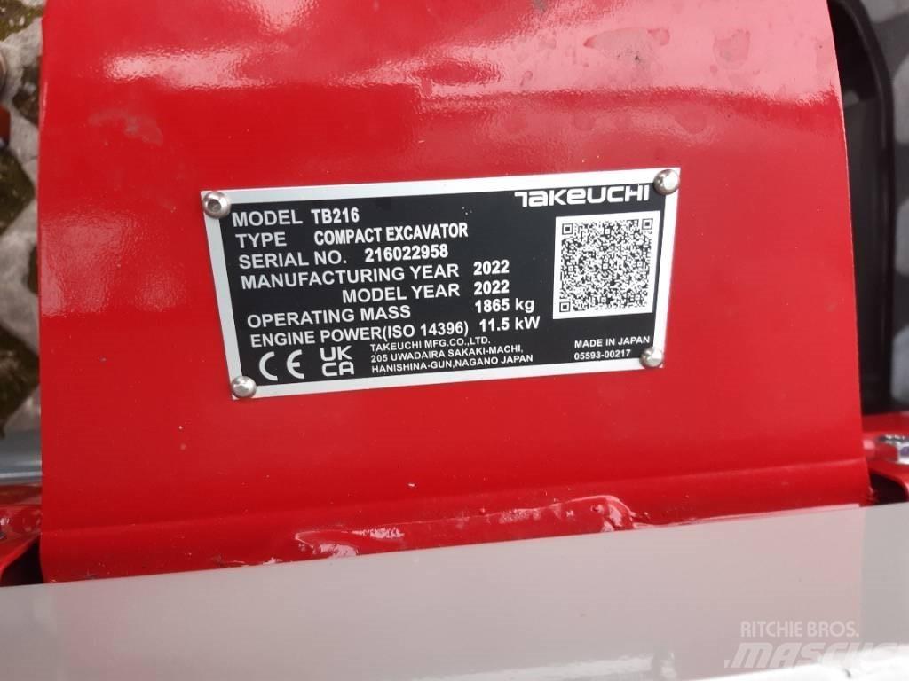 Takeuchi TB216 V2 Mini excavators < 7t