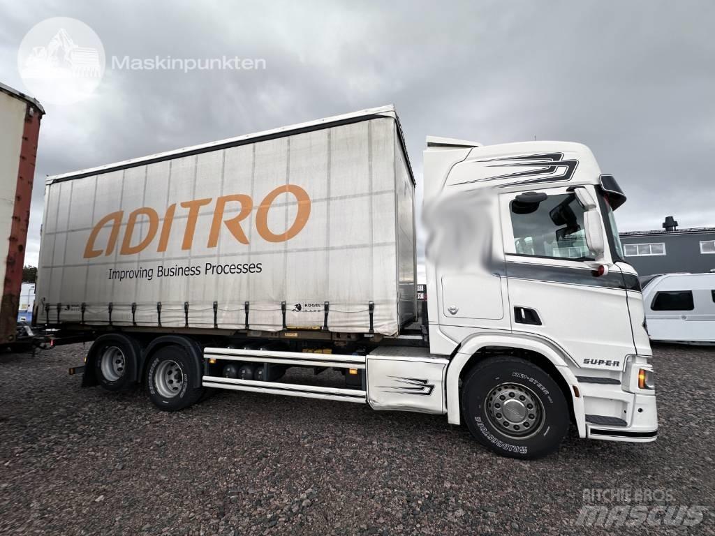 Scania R 580 Containerframe/Skiploader trucks