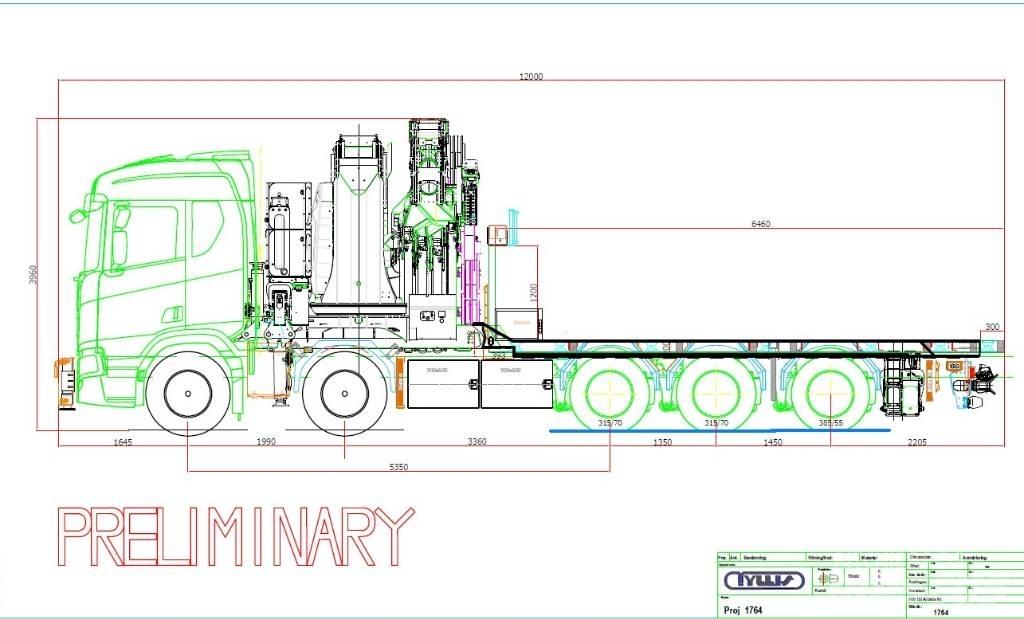 Scania R660 Crane trucks